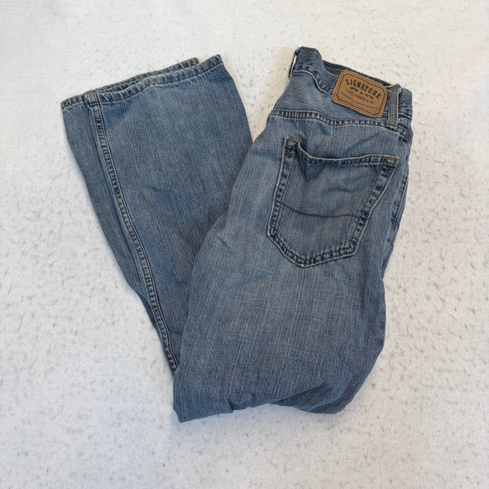 Signature by Levi Strauss & Co Jeans Mens 32x32 Blue Straight Fit Denim